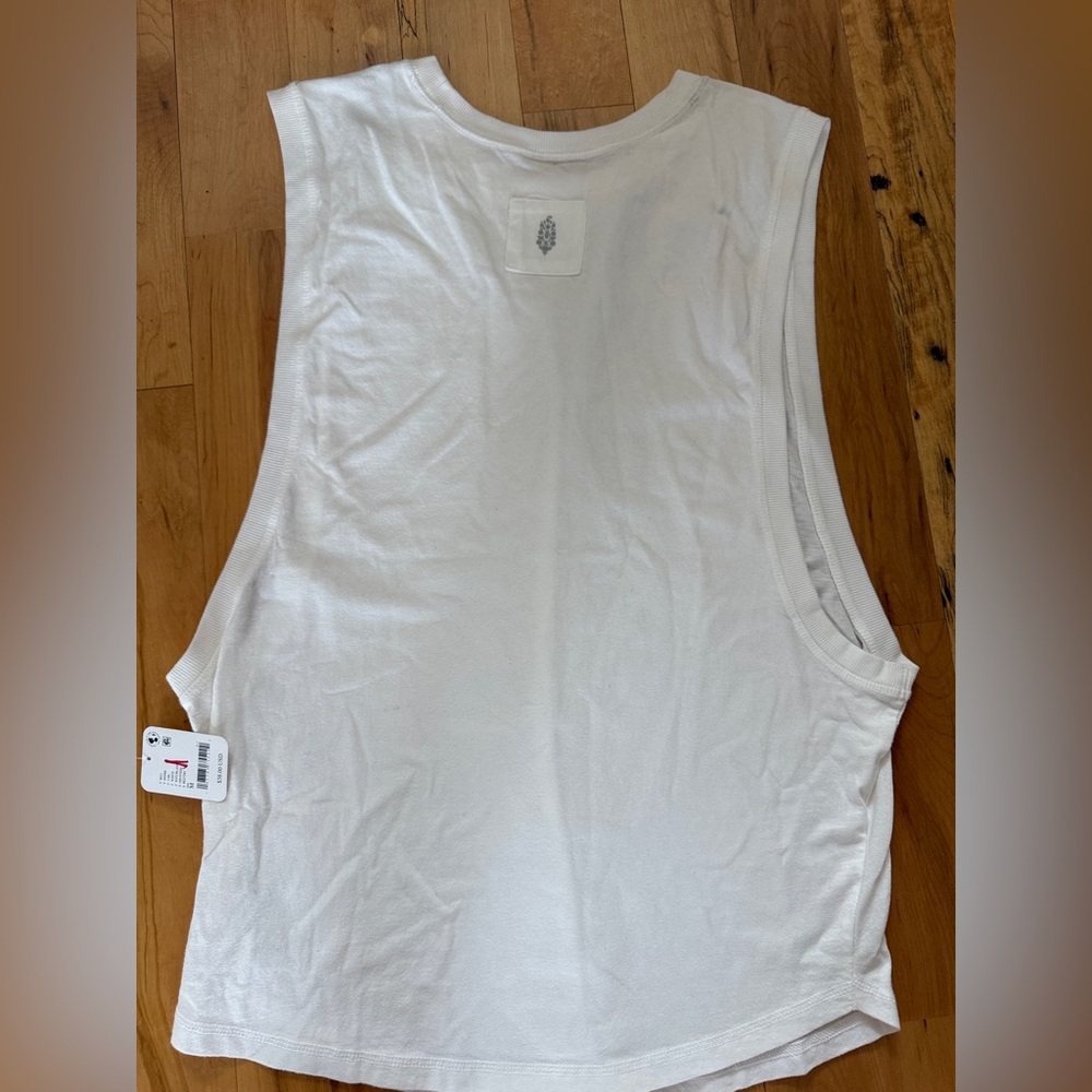 Free People Sleeveless White Women's Top Medium